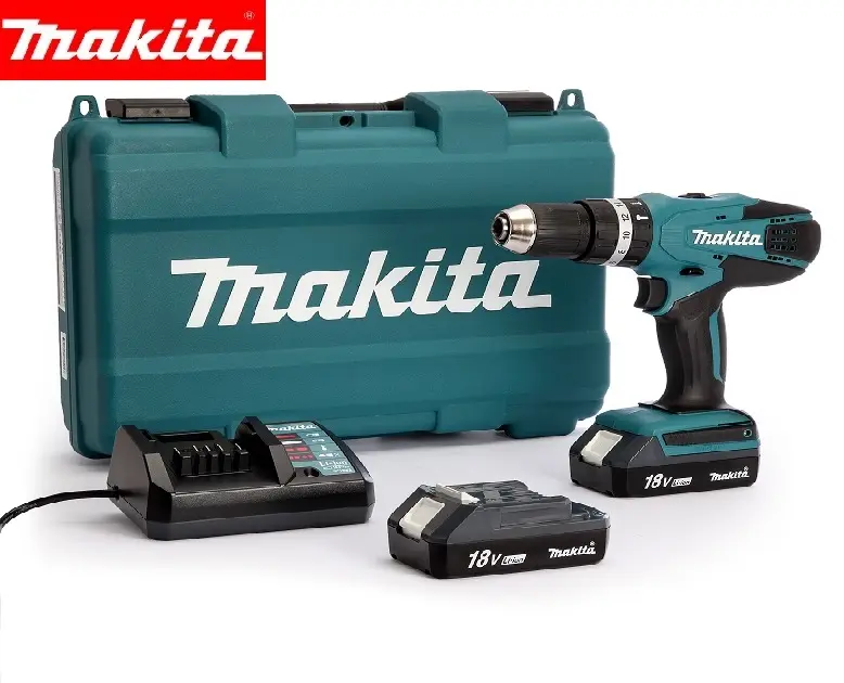 Taladro Atornillador Percutor 18v Makita 13mm Makita HP457DWE