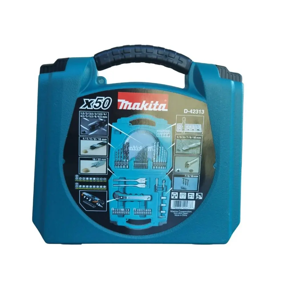 Set De Brocas Puntas Dados Magnéticos Makita 50 Pzs / D-42313