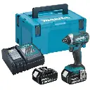 Atornillador de Impacto 0-3,500 rpm (max. Torque 165 N.m) 1,3 kg. / 2 Baterías Li-ion 3,0Ah + Cargador XPT