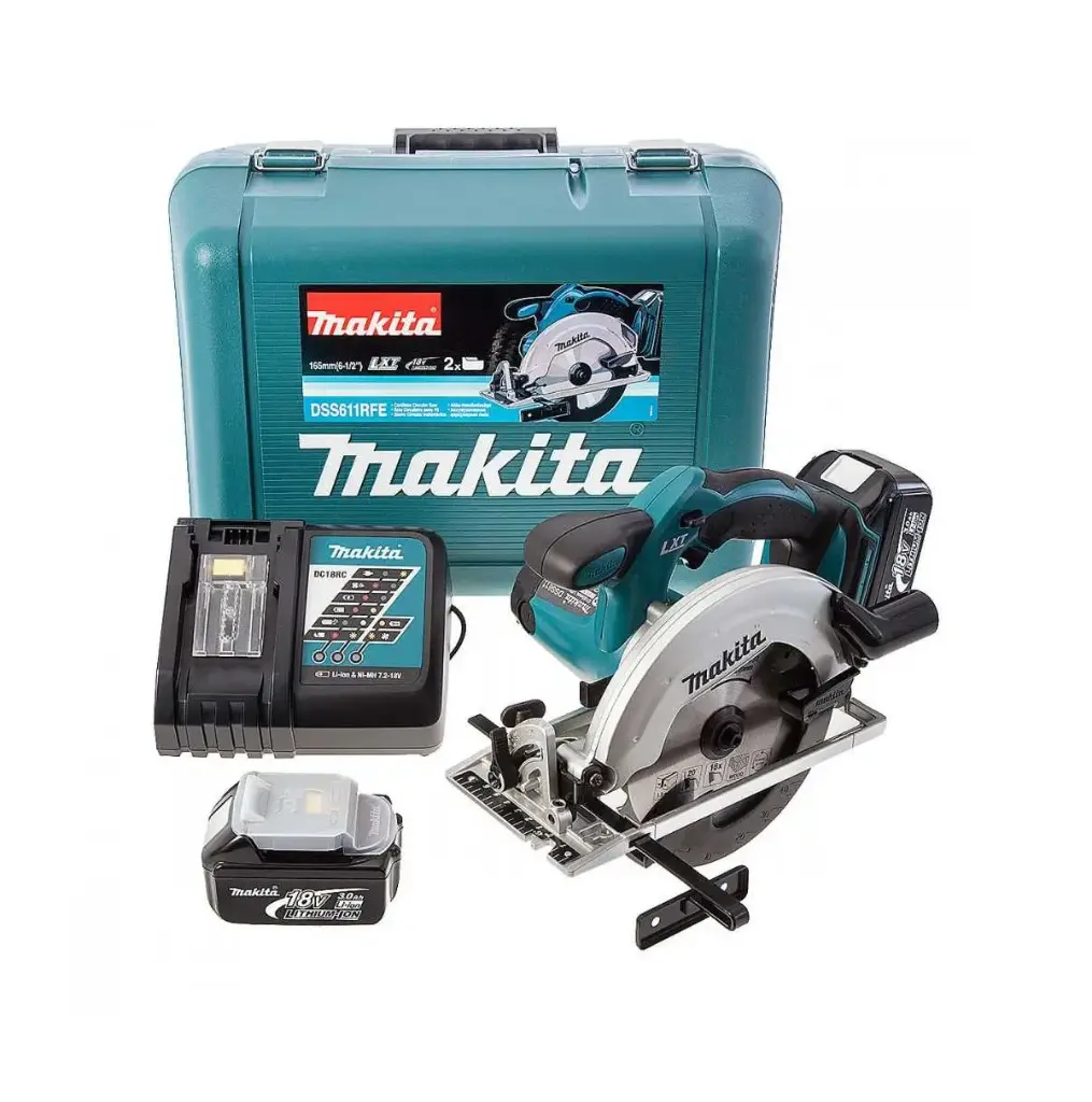 Sierra Circular 165mm (6-1/2'') Inalámbrica Makita Dss611rfe