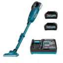 Aspiradora inalámbrica 40V 730 ml + baterías + cargador Makita CL001GD202
