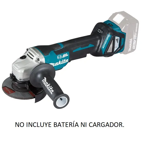Esmeril Angular 4-1/2'' 115mm Inalámbrico Makita DGA467Z