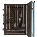 Set 18 Unidades (2 PUNTOS 3 CINCELES 12 BROCAS.MANDRIL 13MM + ADAPT.C/LLAVE) CAJ