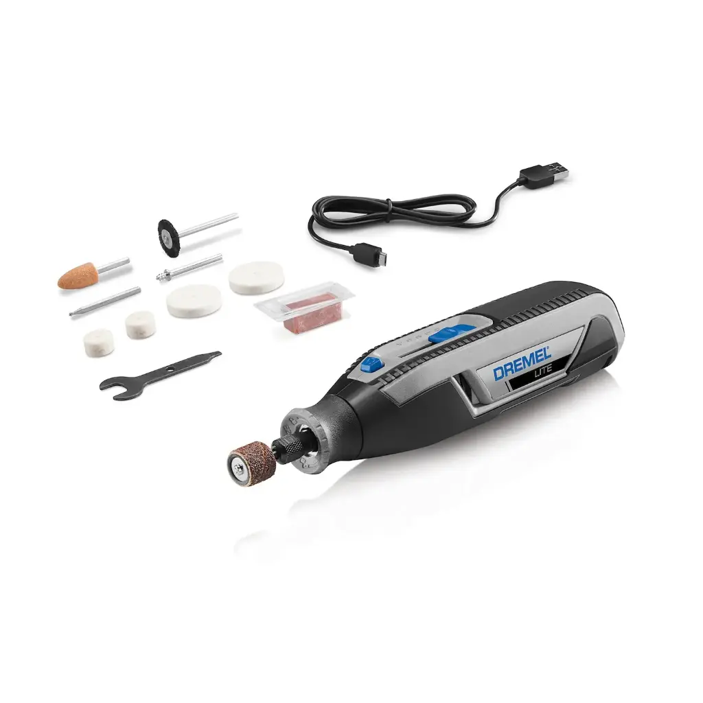 Dremel Mototool Lite Inalámbrico Batería De 4VMax De Litio Con 10 Accesorios