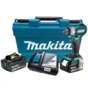 Llave de Impacto 1/2" 0-2,400 rpm (Max. Torque 210 N.m) 1,5 kg. Motor XPT Makita DTW181RFE