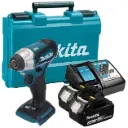 Llave de Impacto 3/8"0-2,400 rpm (Max. Torque 180 N.m) 1,5 kg. BL Motor XPT Makita DTW180RFE