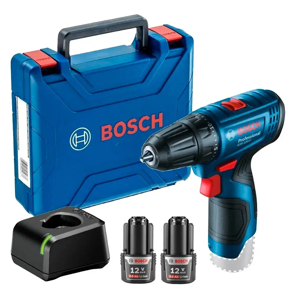Atornillador inalámbrico 12V c/ 2 batería y cargador Bosch GSR 120-LI / 06019G80E0