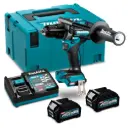 Taladro-Atornillador C/Percusión 13 mm- 2max. Torque 125 N.m 2,7 kg, XGT 40Vmax BL Motor AFT XPT Makita HP001GD201