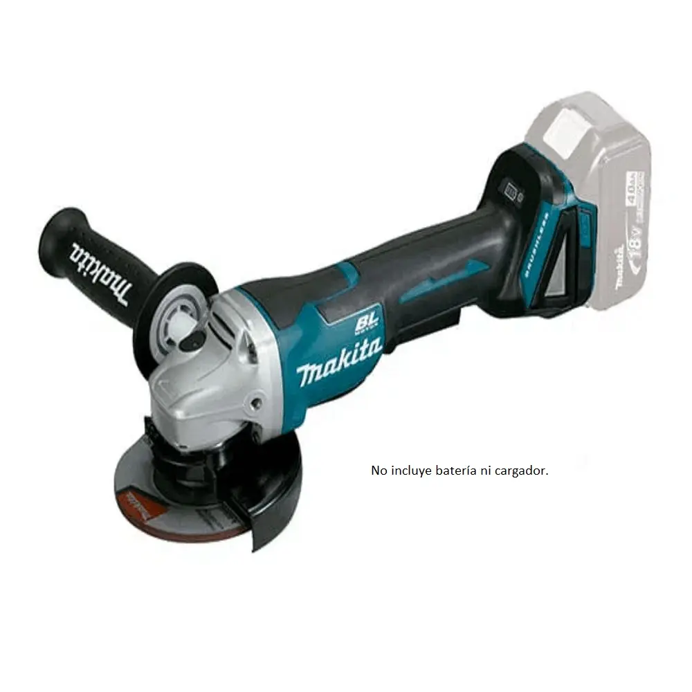 Esmeril Angular 4-1/2" - 8.500 rpm. 2,4 kg. BL Motor, XPT, AFT, ADT, Hombre Muerto con/FRENO Makita DGA458Z