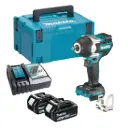 Llave de Impacto 1/2" - 0-2,200 rpm (Max. Torque 700 N.m) 2,3 kg.BL Motor XPT / 2 Bat 5Ah + Cargador