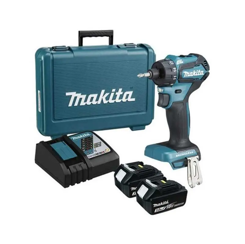 Taladro-Atornillador 13 mm - 6.35mm (1/4")  (max. Torque 40 N.m) 1,4 kg. BL Motor Makita DDF083RFE