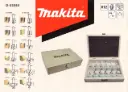 Set 12 pzs Fresas 1/4" Makita D-53584