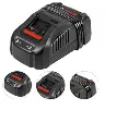 El cargador rápido multivoltaje 14,4 - 18V Bosch GAL 1880 CV (220 V)