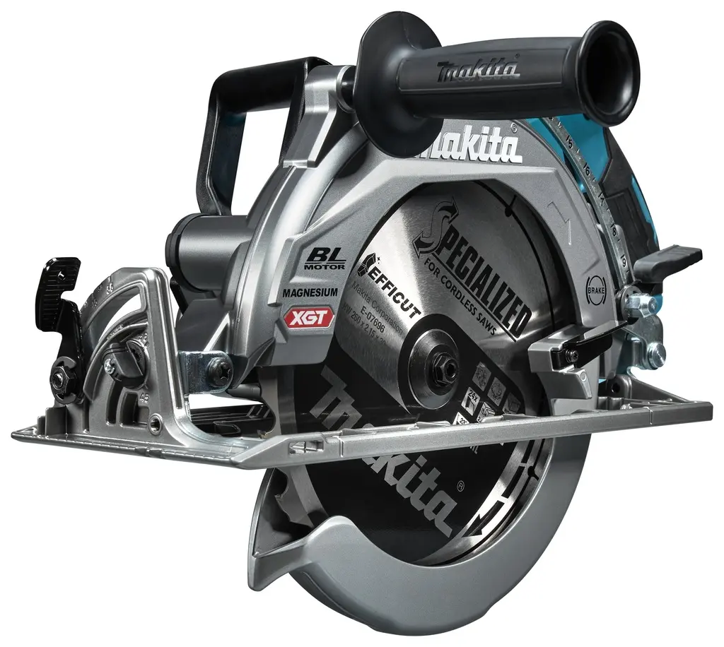 Sierra Circular de mango trasero de 40V Max sin escobillas de 260 mm Makita RS002GZ
