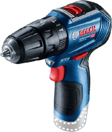 Taladro atornillador percutor inalámbrico 12V s/batería ni cargador Bosch GSB 12V-30