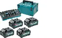 Set Batería BL4040 x 4un Con Cargador DC40RB y Caja Makpac tipo 3 Makita 191U28-6