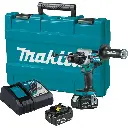 Taladro combinado BL 18V LXT 130 Nm + Batería 18v 5Ah y Cargador Makita DHP486RTE