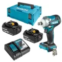 Llave de Impacto 1/2" 0-3,200 rpm (Max. Torque 330 N.m) 1,5 kg. Makita DTW300RTJ