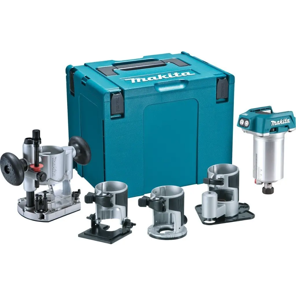 Fresadora 6-8 mm (1/4-3/8) Inalámbrico 18V Makita DRT50ZJX3