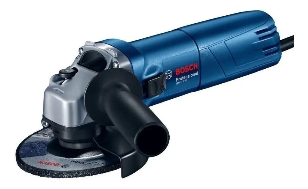 Esmeril Angular de 4 1/2" 670W 220V, con 5 discos Bosch GWS 670; 06013756E1