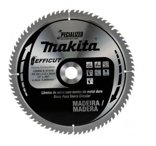 Disco sierra madera EFFICUT 305x30 mm 80D Makita B-67418	
