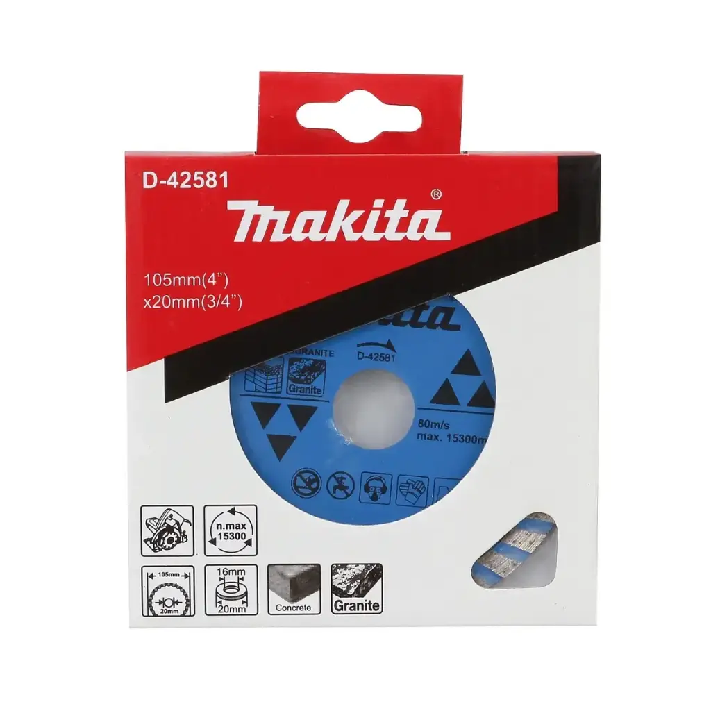 Disco Concreto Granito Turbo 105x20mm Makita D-42581