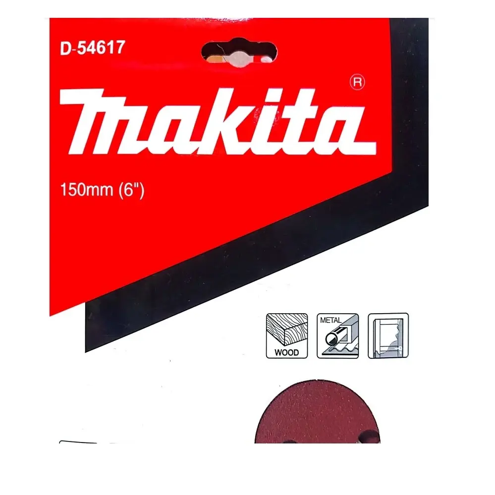 DISCO LIJA ABRASIVO 150MM100 VELCRO 10 PZS MAKITA D-54617