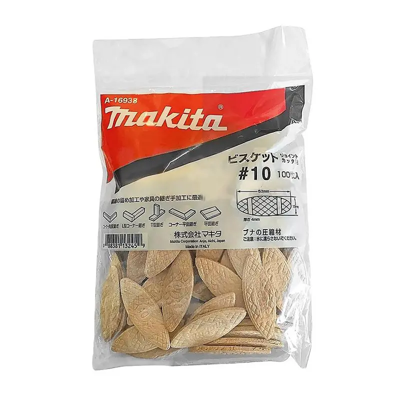 TARUGO PLANO ENSAMBLE(GALLETA) N°10P/3901. (54 x 19,5 mm.) 100PCS X PQTE MAKITA A-16938
