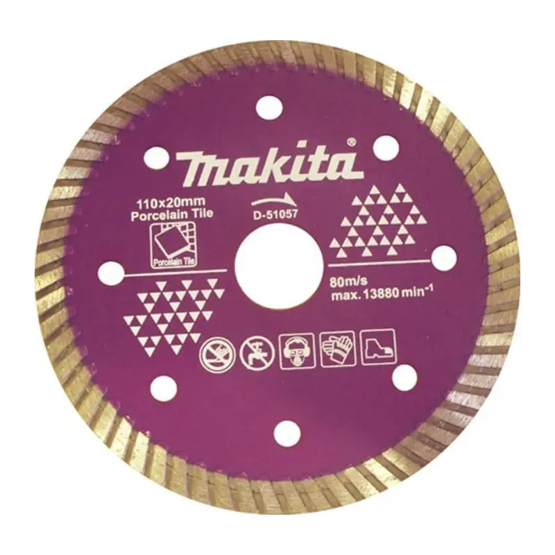 Disco Diamantado Porcelanato 110x20mm Turbo Makita D-51057