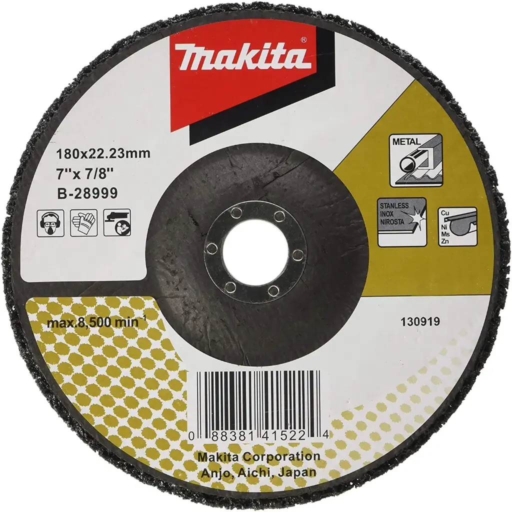 Disco Limpiador Fibra Negro 180x22,23mm Makita B-28999