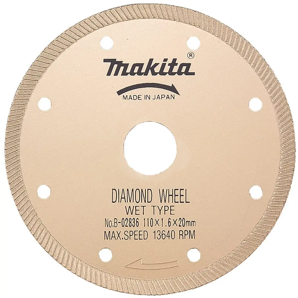 Disco Diamantado Húmedo 110x1,6x20mm B-02836