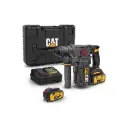 Rotomartillo Inalámbrico SDS PLUS 26 mm. 18V. LI/ION + 2 Bat + Cargador CAT DX21