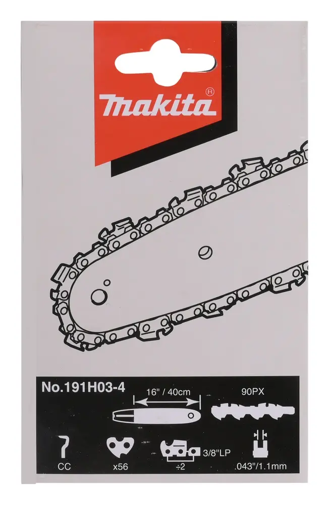 Cadena motosierra 16" 56 estabones Makita 191H03-4