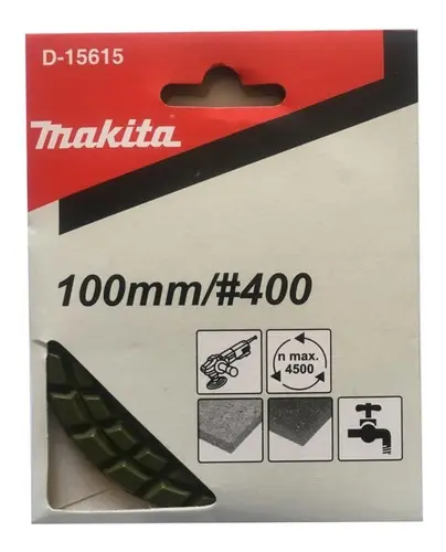 Disco Pulidor Diamantado Grano 400 100mm Makita D-15615