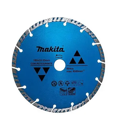 Disco diamantado turbo segmentado para concreto 180 x 22,23 mm Makita D-44339