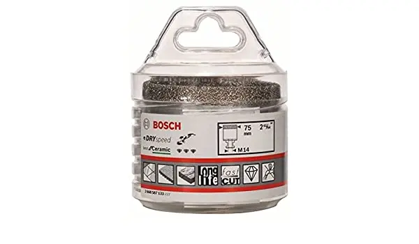 Coronas de diamante en seco Dry Speed Best Ceramic 75x35mm Bosch
