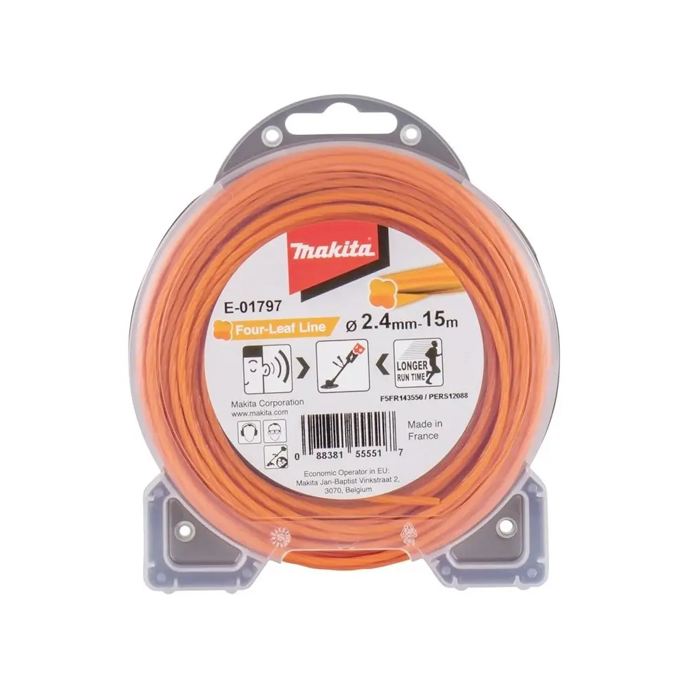 Nylon Estriado (para Orilladoras) 2,4mm (15m) Makita