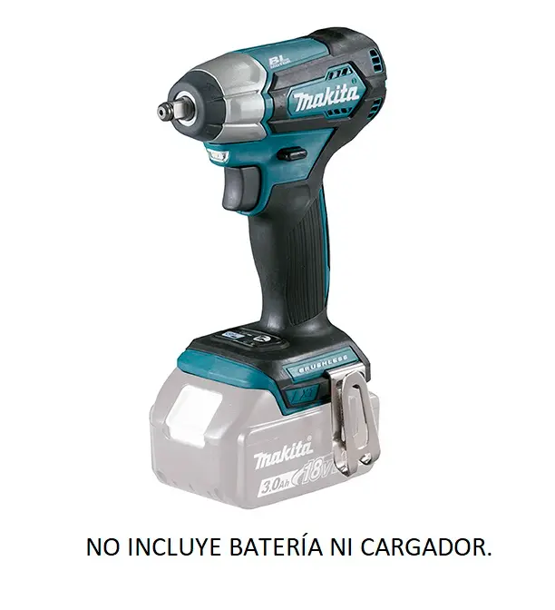 Llave de Impacto 1/2" - 0-2,400 rpm (Max. Torque 180 N.m) 1,5 kg. BL Motor XPT Makita DTW181Z