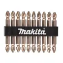 Set (10unids) Puntas Dobles Ph2 Magnéticas Makita D-34366 