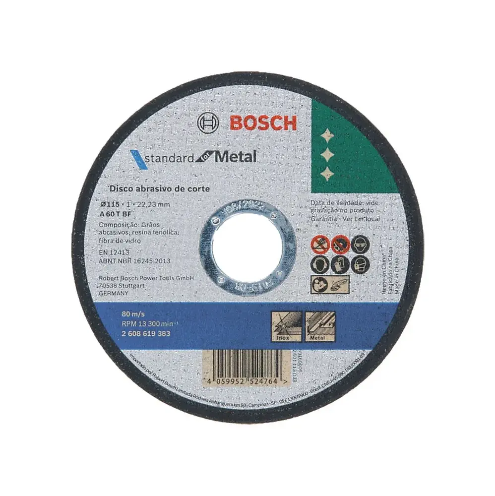 Caja 50 Discos Corte Metal 4-1/2'' (115mm) Ultrafino Bosch 2608619383