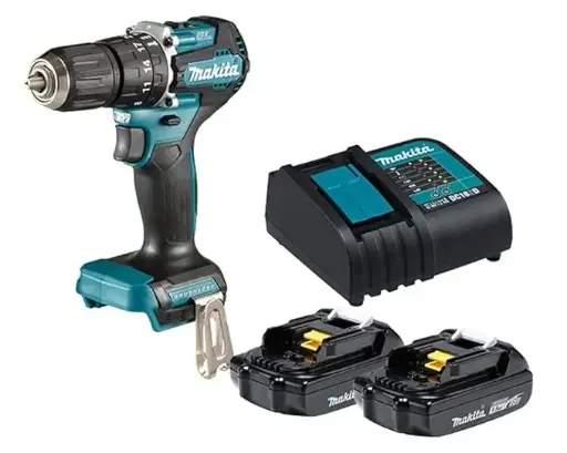 [DHP487SYX2] Taladro-Atornillador C/Percusión 13 mm. - 2 vel. variable (max. Torque 40 N.m) 1,3 kg. / 2 Baterías Li-ion 1,5Ah + Cargador Esandar Caja Carton Motor BL XPT