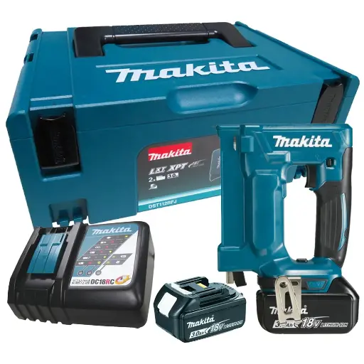 [DST112RFJ] Engrapadora 10mm. (largos 7 - 10mm.) 1,8 kg. / 2 Bateria Li-ion 3,0Ah + Cargador