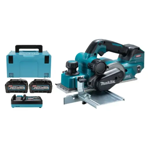 [KP001GM201] Cepillo 82mm 15.000 rpm 4,9 Kg 40VMax XGT BL Motor XPT / AWS Makita KP001GM201