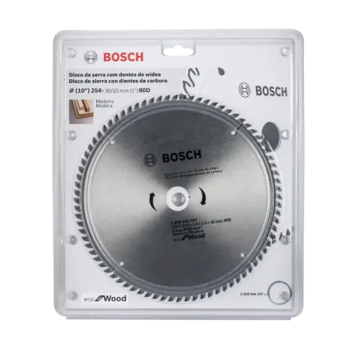 [2608644337] Disco de Sierra Circular - 254mm 10'' - 80 Dientes ATB - ECO for Wood