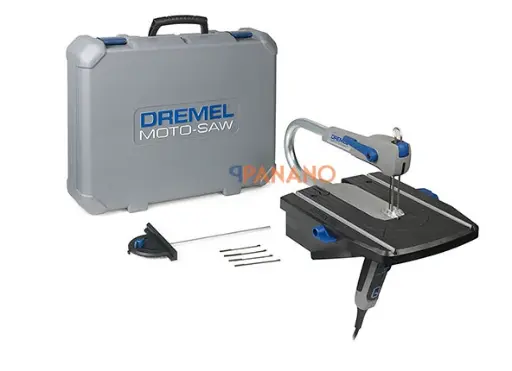 [F013MS20NC] Dremel Moto-Saw Sierra Caladora de Banco con 10 Accesorios + Maleta