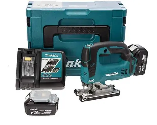 [DJV182RFE] Sierra Caladora Vel. Variable, Capacidad Max. Corte 135 mm. - movimiento pendular  BL Motor Makita DJV182RFE