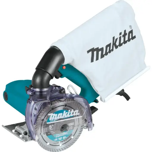 [088381851435] Cortadora 5" (125 mm.) 1.400 W. con bolsa para polvo Makita 4100KB