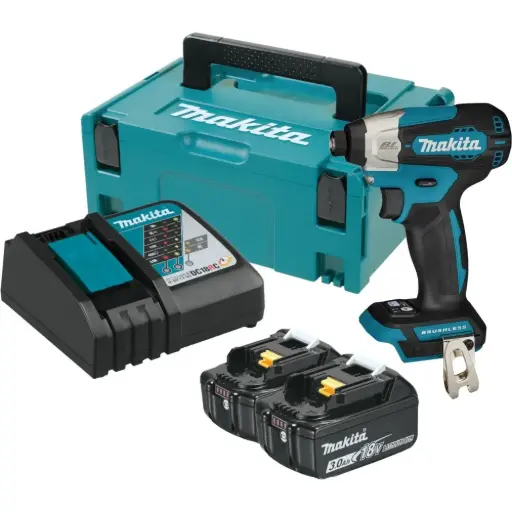 [DTD157RFJ] Atornillador de Impacto toma 1/4" / 0-3,000 rpm (max. Torque 140 N.m) 1,2 kg / XPT/ BL / 2 Baterías Li-ion 3,0Ah + Cargador