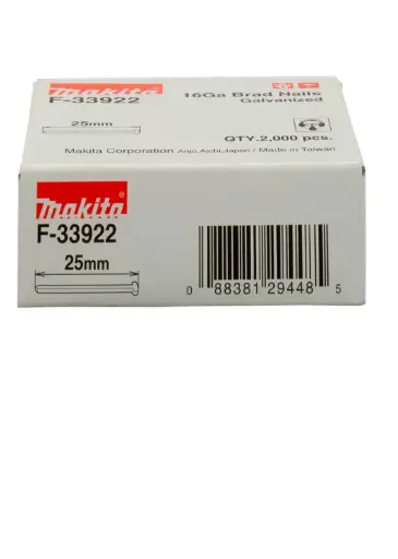 [F-33922] CAJA CLAVO TERMI/GALVAN 16GA 25MM P/AF601/DBN600(2,000 PZS)