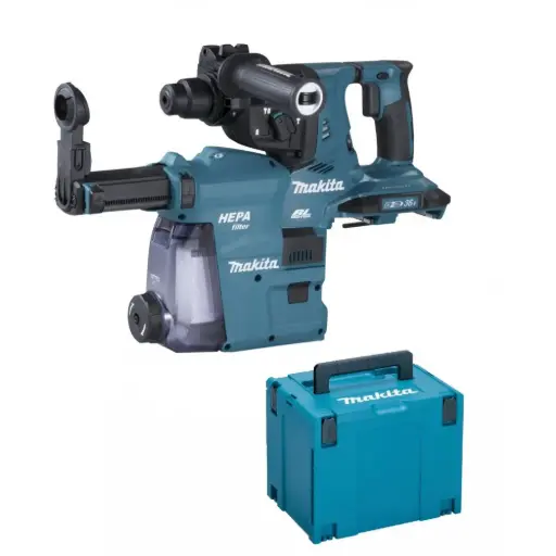 [DHR280ZWJ] Rotomartillo SDS-PLUS 28 mm 3.9Kg con Kit de Aspiracion DX08 18V X2 (36V) BL XPT AVT Soft No Load Makita DHR280ZWJ